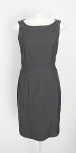 vestido H&m feminino cinza com forro