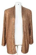 cardigan Amaro feminino marrom com forro