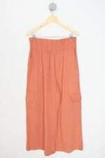 calça de tecido Dress To feminina rosa com cós com elástico