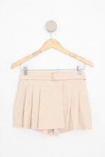 shorts saia hering kids bege com faixa na cintura