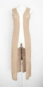 cardigan galeria tricot feminino bege