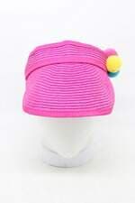 viseira renner feminina rosa com pom pom