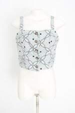 cropped âncora feminino estampado