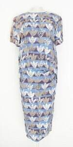 conjunto duas peças rr bis rio feminino estampado com pregas e sobreposição