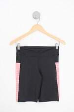 shorts de academia feminino bicolor com recortes