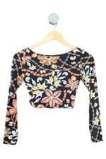 top feminino estampado