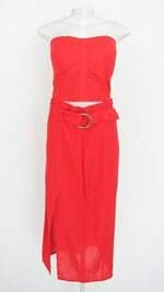 conjunto duas peças vix paula hernanny feminino vermelho