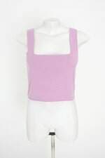 cropped de tricô marisa feminino roxo