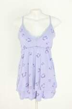 conjunto de pijama cor com amor feminino lilás estampado