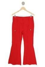 calça alfaiataria flare Animale vermelha