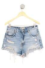 shorts jeans Zara feminino azul