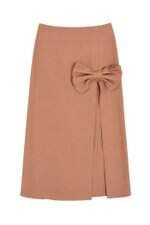 Saia Midi feminina Infinite bege