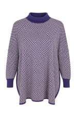 blusa feminina azul xadrez