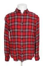 Camisa Riachuelo masculina vermelha xadrez