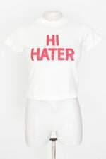 blusa feminina off white com silk