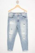 calça jeans Lezalez feminina azul