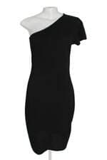 vestido quintess feminino preto com fenda