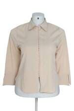 blusa feminina bege misimi com aplique