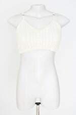 cropped pool feminino off white