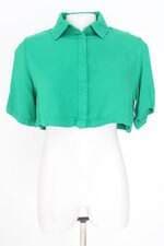 camisa cropped Renner feminina verde