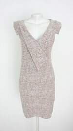 vestido folic feminino cinza com forro