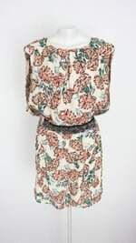 vestido animale feminino estampado com aplique
