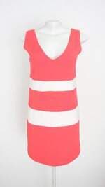vestido folic feminino rosa com recortes