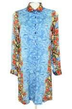 vestido chemise Dudalina feminino estampado com strass