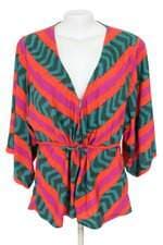 blusa Farm feminina estampada com faixa na cintura