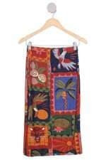 saia farm feminina estampada
