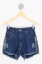 shorts nokas feminino azul