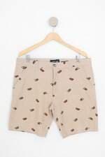 bermuda raw masculina estampada