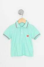 camisa polo alphabeto kids verde