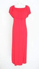 vestido sheila rodrigues feminino vermelho com babado
