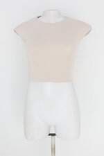 cropped zara feminino bege