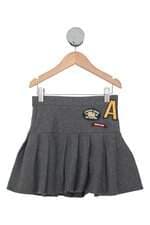 Saia Zara kids cinza com pregas