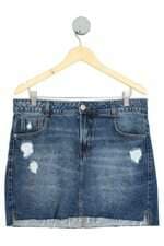 saia jeans Riachuelo feminina azul