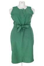 vestido della feminino verde com faixa na cintura