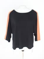 blusa paloma concept feminina preta com recortes