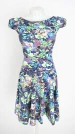 vestido cherchez feminino estampado