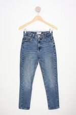 calça jeans zara feminina azul