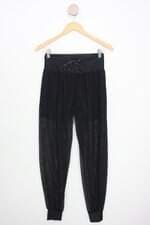 calça esportiva capezio feminina preta com meio forro