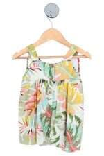 vestido Zara kids estampado com forro