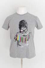 camiseta masculina cinza com silk
