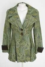 casaco anna karenina feminino verde com forro