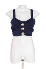 top Lança Perfume feminino azul