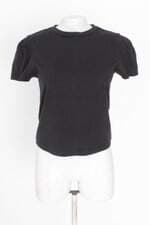 blusa Blue Steel feminina preta com pregas
