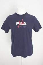 camiseta fila masculina azul com silk