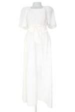 vestido donna dora feminino branco com bojo e faixa na cintura