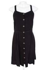 vestido dwz feminino preto com franzido e pregas